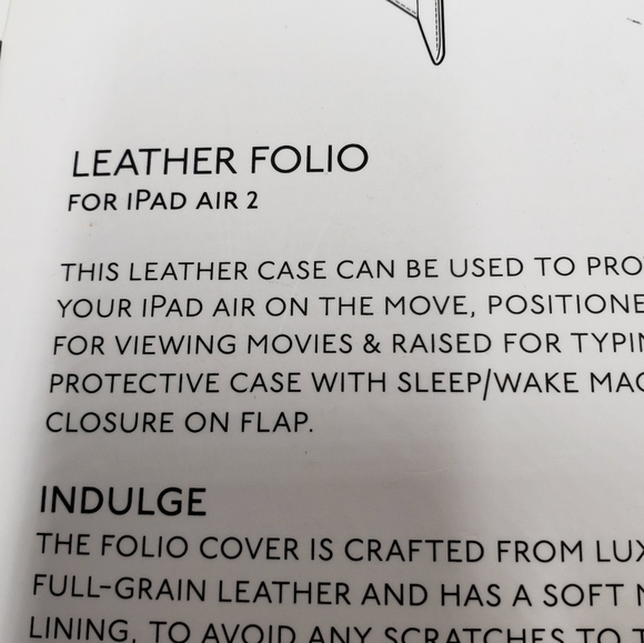 Knomo Leather IPad Air 2 Tablet Folio Cover Red New - Picture 5 of 11